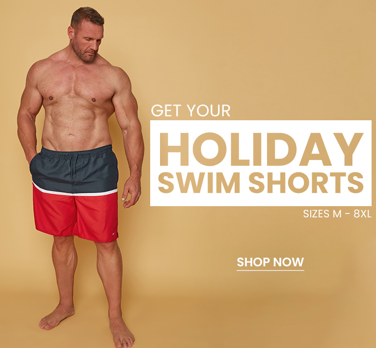 plus size mens swim shorts
