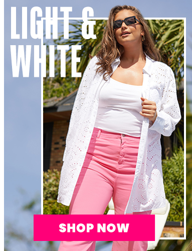 Plus Size light and white
